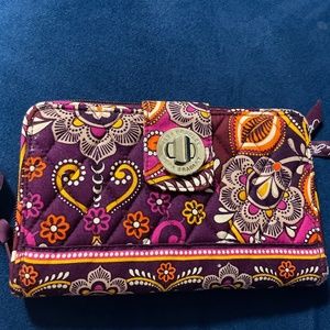 Vera Bradley safari sunset turn lock wallet